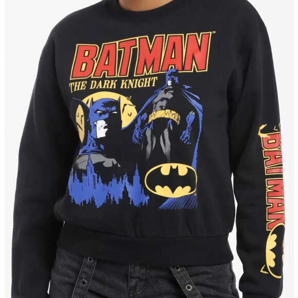 Hot Topic Sweaters - DC Comics Batman The Dark Knight Comic Girls Sweatshirt